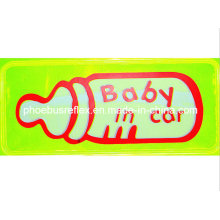 15cm X 5cm Baby in Car High Visibility Sticker En13356